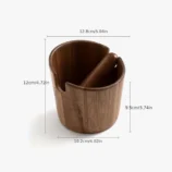 Acacia Wood Knock Box with Magnetic Cross Bar x1