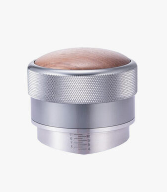 Coffee Distributor/Leveler Tool 3 Leaf Clover Base W/Wood Top 58mm