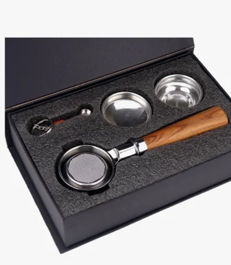 Full Portafilter Set w/Wooden Handle
