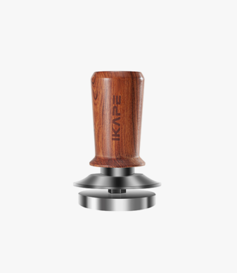iKAPE Wooden Spring-loaded Tamper with Premium Stainless Steel